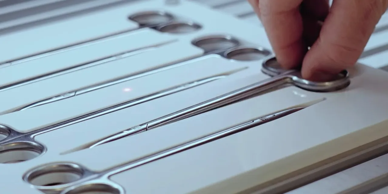 Laser marked surgical instruments 