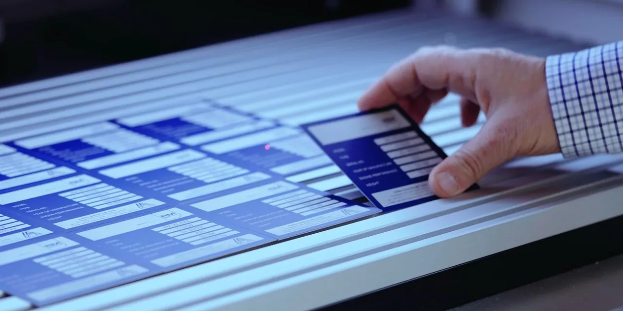 Trotec laser marking machine engraving serialized ID plates with precision
