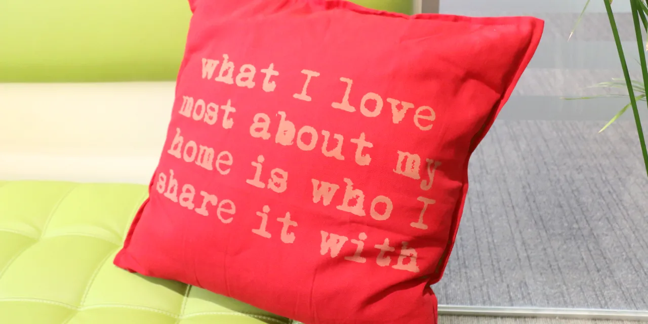 cushion cover laser engraved